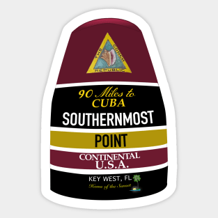 Southernmost Point Buoy Sticker